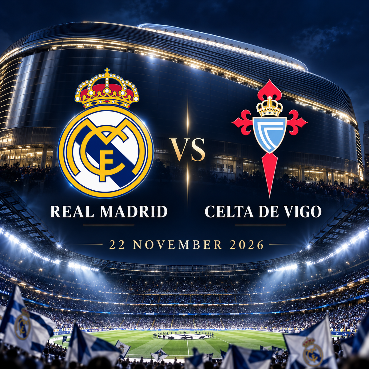 Real Madrid vs Celta de Vigo — Bernabéu Market Silver — 22 November 2026